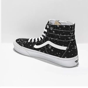 Vans Sk8-Hi Stars Black & White Tapered Skate Shoes Women’s 9.5 Q-18